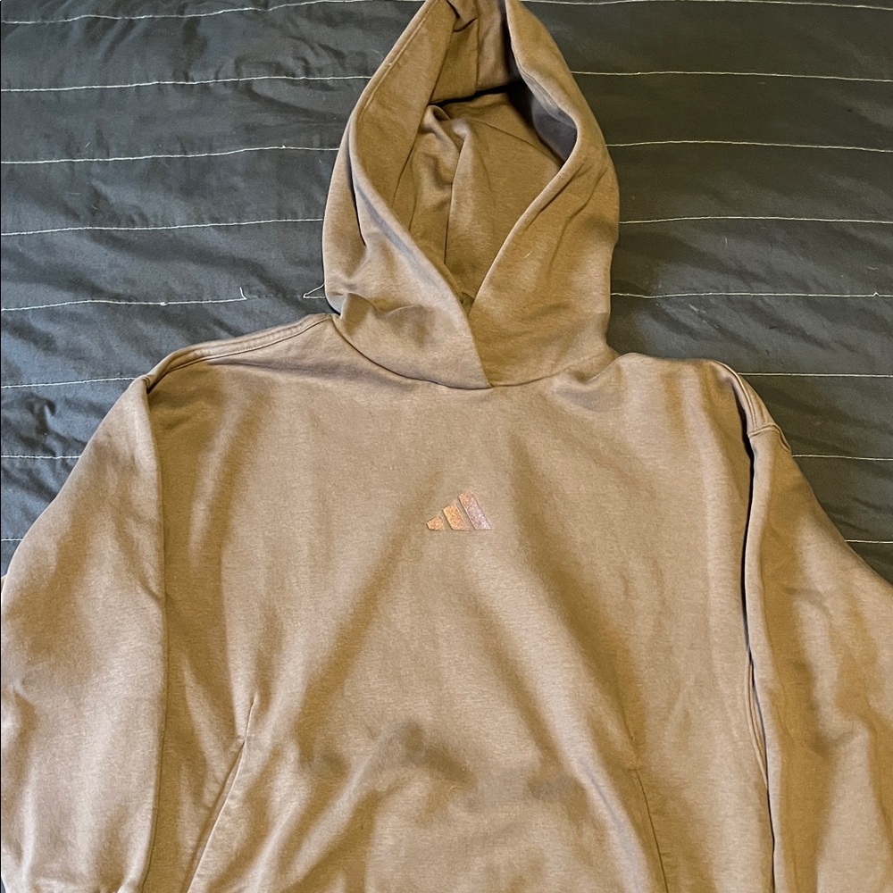 Adidas Beige Hoodie M